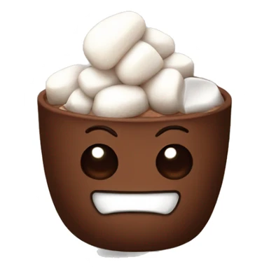 Cocoa with marshmallow sticker