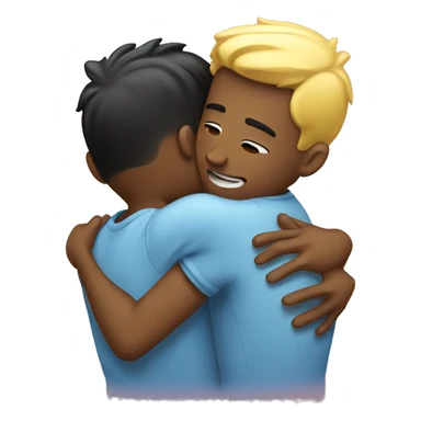 Two guys hugging gay sticker