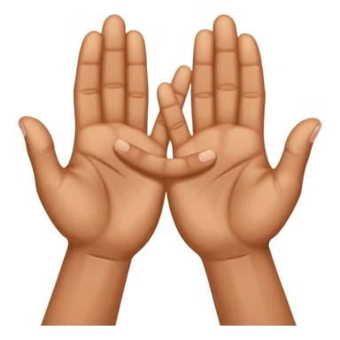 Two hands clap sticker