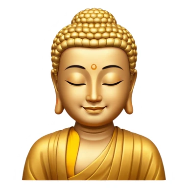 Buddha's smile sticker