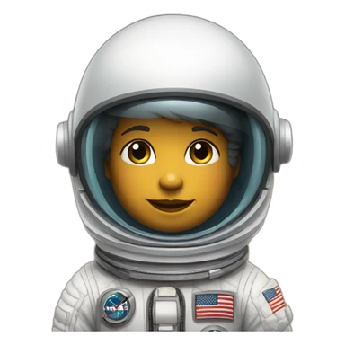 cool astronaut for toddler sticker