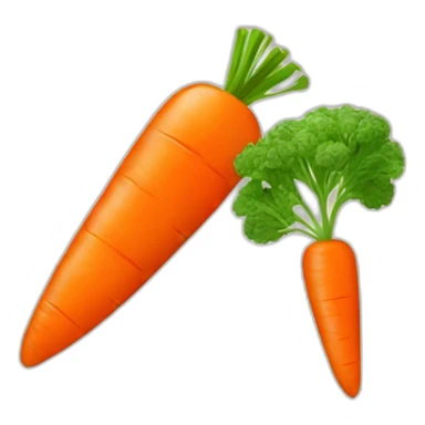 vitamins and carrot sticker
