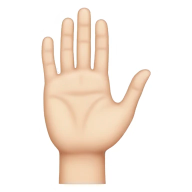 Hand with manucure sticker