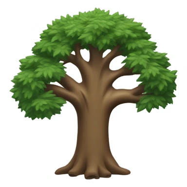 evergreen tree with muscle arms sticker