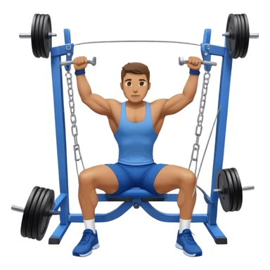 back view of man with blue shorts doing seated cable-rows machine exercise sticker