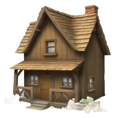 Rustic cottage sticker