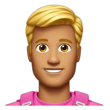 Ken in Barbie sticker