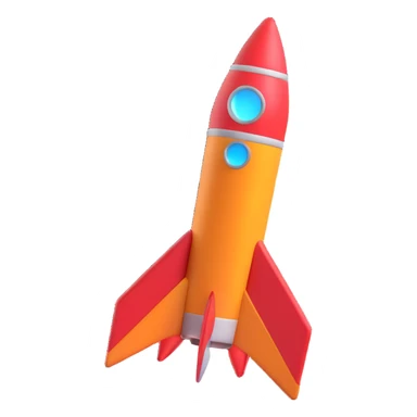 Rocket Colour full sticker