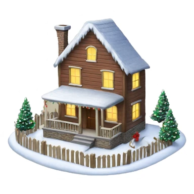 Christmas house sticker