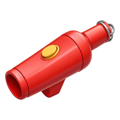 whistle in red sticker