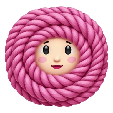 pink yarn sticker