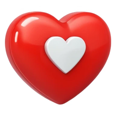 red heart with a white plus on it sticker