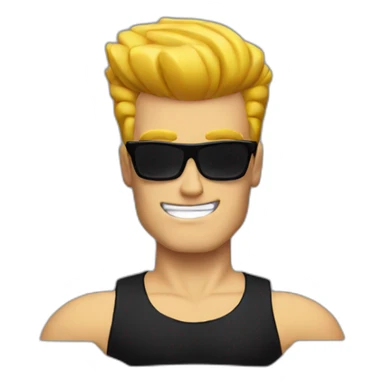 Johnny Bravo sticker