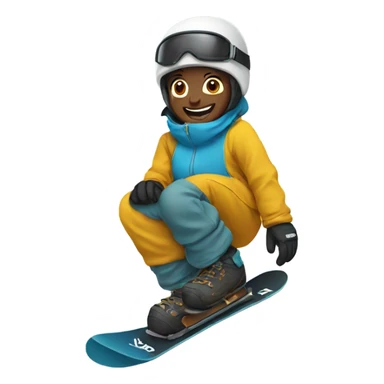 Snowboarding sticker