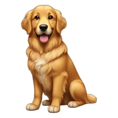 Bedouin golden retriever sticker