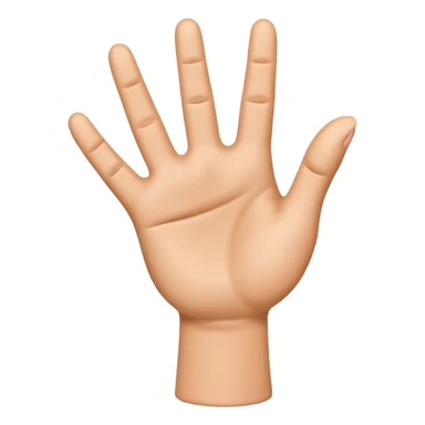 Please create a 3D emoji that shows the number 1 using fingers. I’d like it to resemble the iPhone emoji style!" sticker