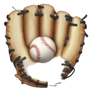 baseball glove with beer glass sticker