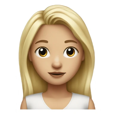 Blond Girl drawing on iPad Pro  sticker