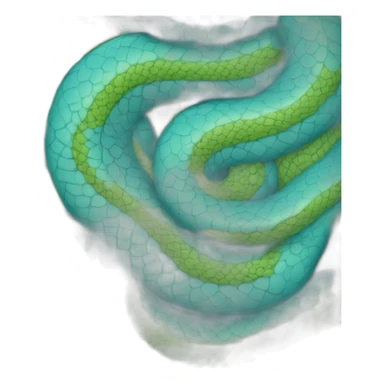 Serpent bleue énervé de face sticker