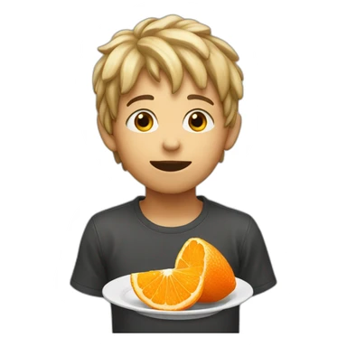 boy-eating-clementine sticker