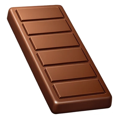 Chocolate bar emoji without gold sticker