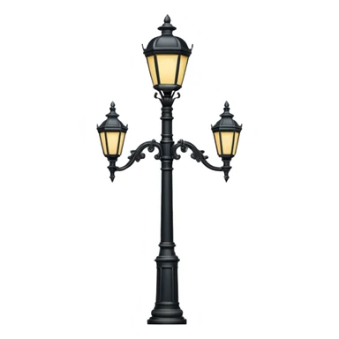 Classic street lamp post sticker