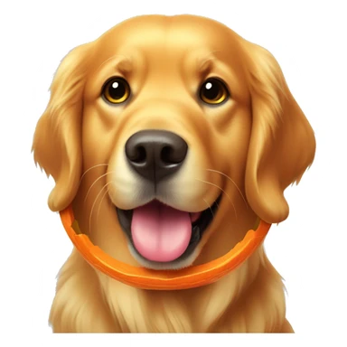 Golden retriever with a jack o lantern bucket full of colorful candy sticker