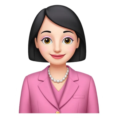 pingu mother wearing the pink chanel suit the Jackie kenddy wore sticker