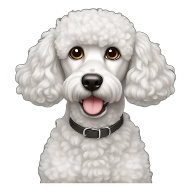 Dog Standart Poodle full body sticker