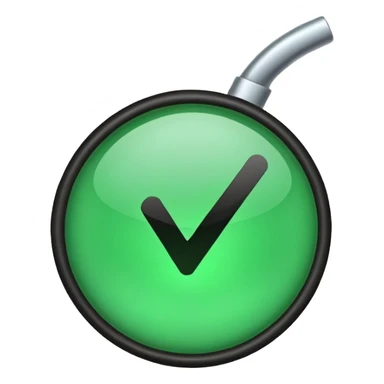 A tick sign with the background as blue sticker