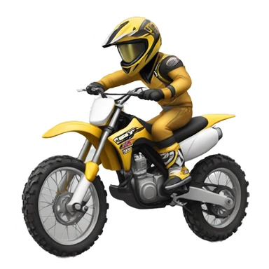 Dirtbike doing a wheelie sticker