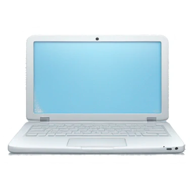 pale blue laptop sticker