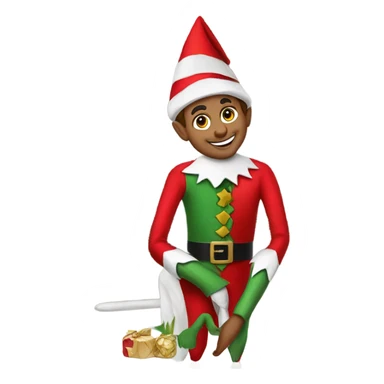 Elf on the shelf sticker