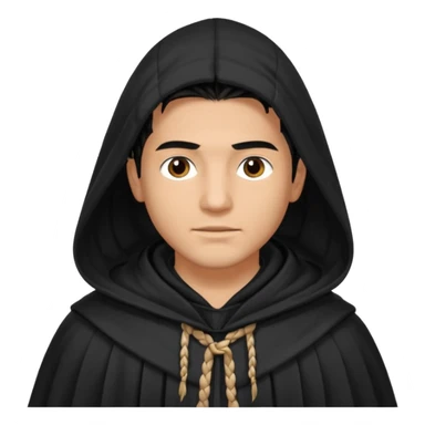 man with braided hair and cloak sticker