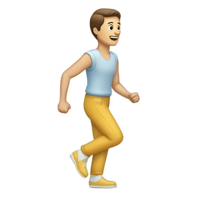 Zapatos de una persona caminando  sticker