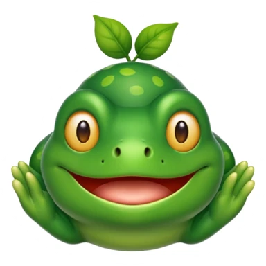 Um sapo dando risada sticker