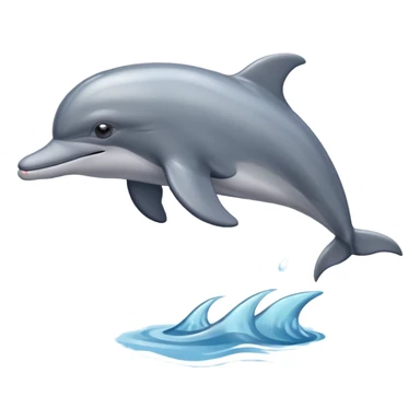dolphin swimming in sea sticker