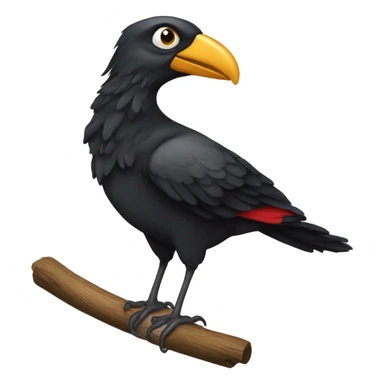 Cuervo negro pájaro sticker