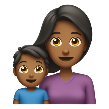 A mother with her boy sticker