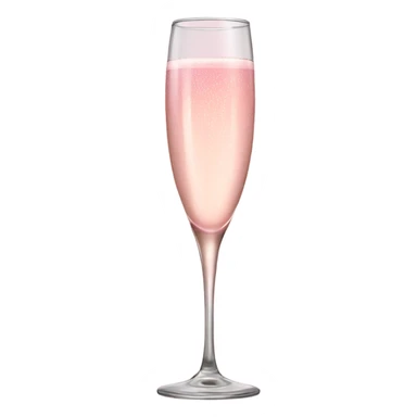 Pink champagne  glass ￼ sticker