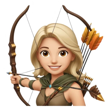 ich möchte ein Emoji einer Jägerin sticker