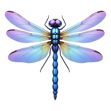 Periwinkle Dragonglfly emoji sticker