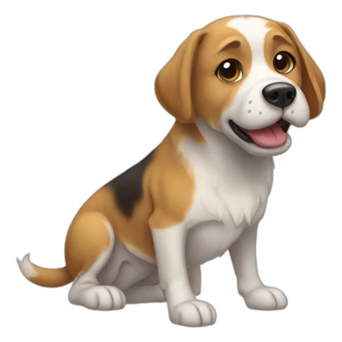 chien qui fait pipi sticker