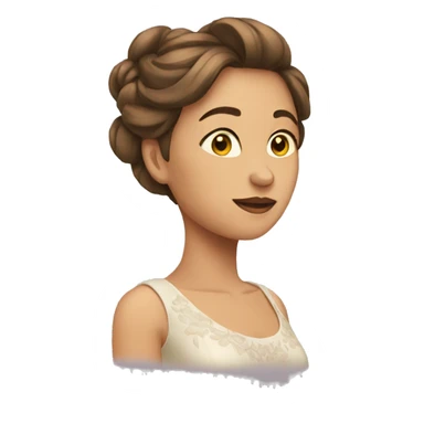 woman in dress looking to the left (side view) sticker