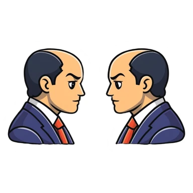 two men, gay couple, breaking up, expressive cartoon sticker style sticker