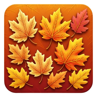 autumn leaves sticker