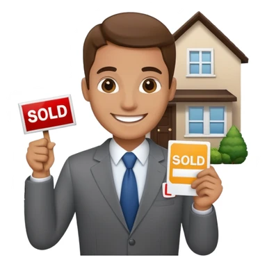 Courtier immobilier vendu  sticker