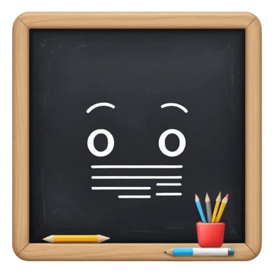 school blackboard sticker