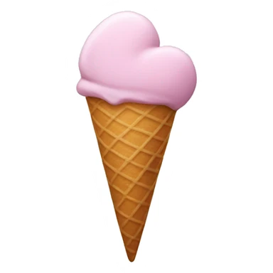 Icecream heart  sticker