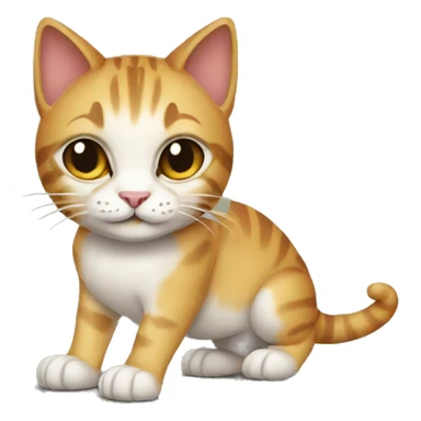 Cat with croc sandals on head sticker